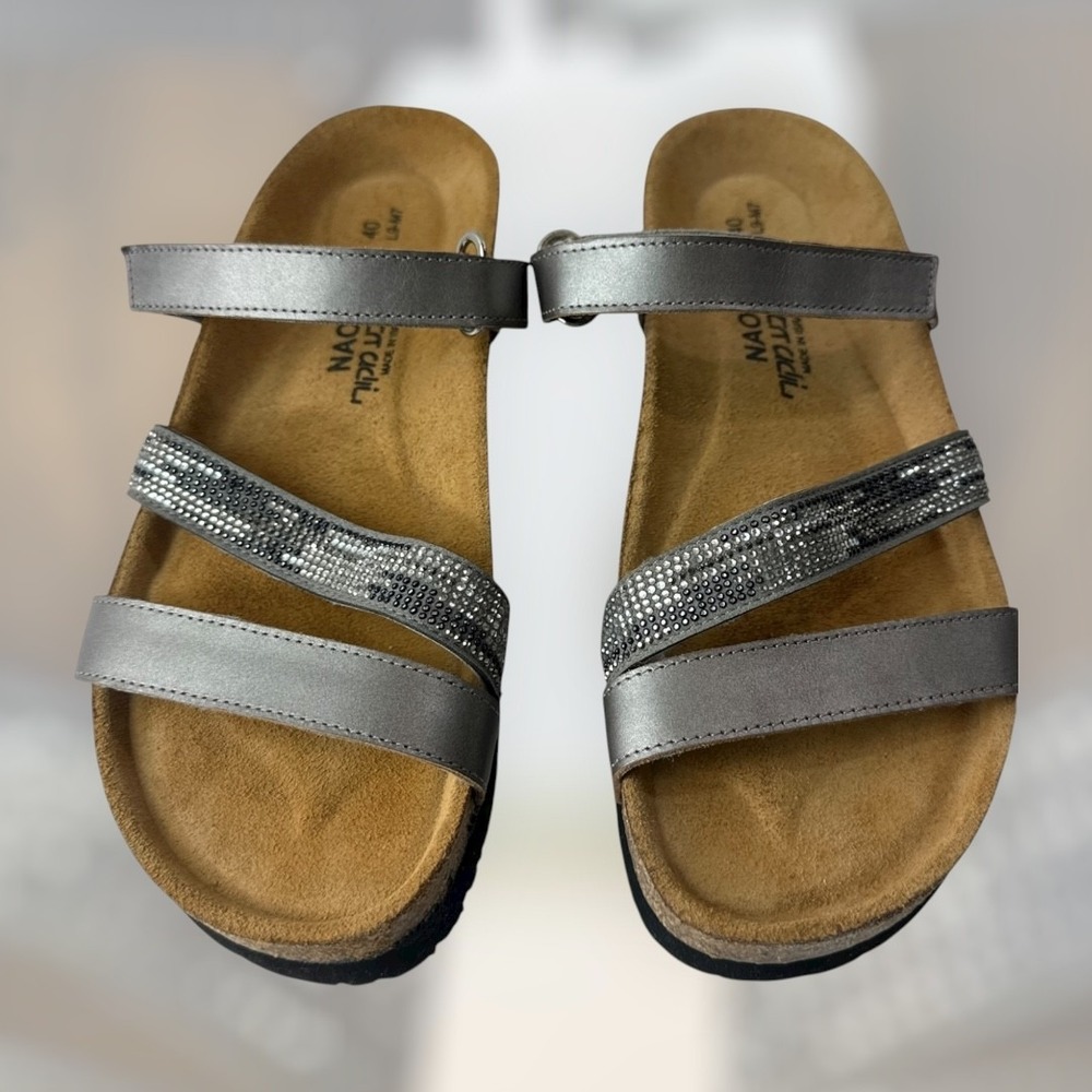 NAOT Rhinestone Embellished Columbus Strappy Sandals Size 40 Women's US 9 EUC - Picture 16 of 16